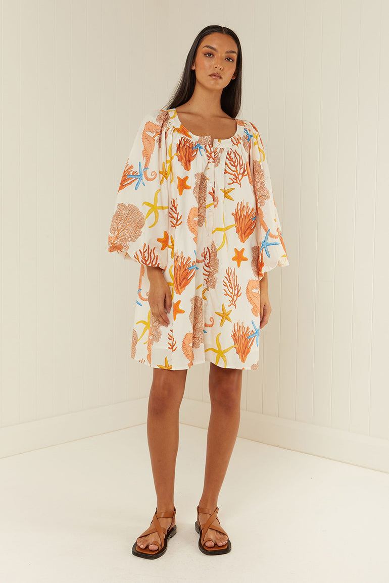 Palm Noosa Sardinia Dress Coral