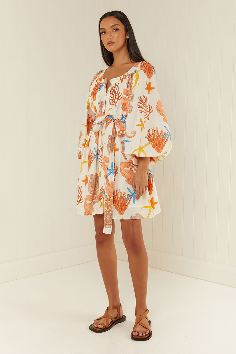 Palm Noosa Sardinia Dress Coral