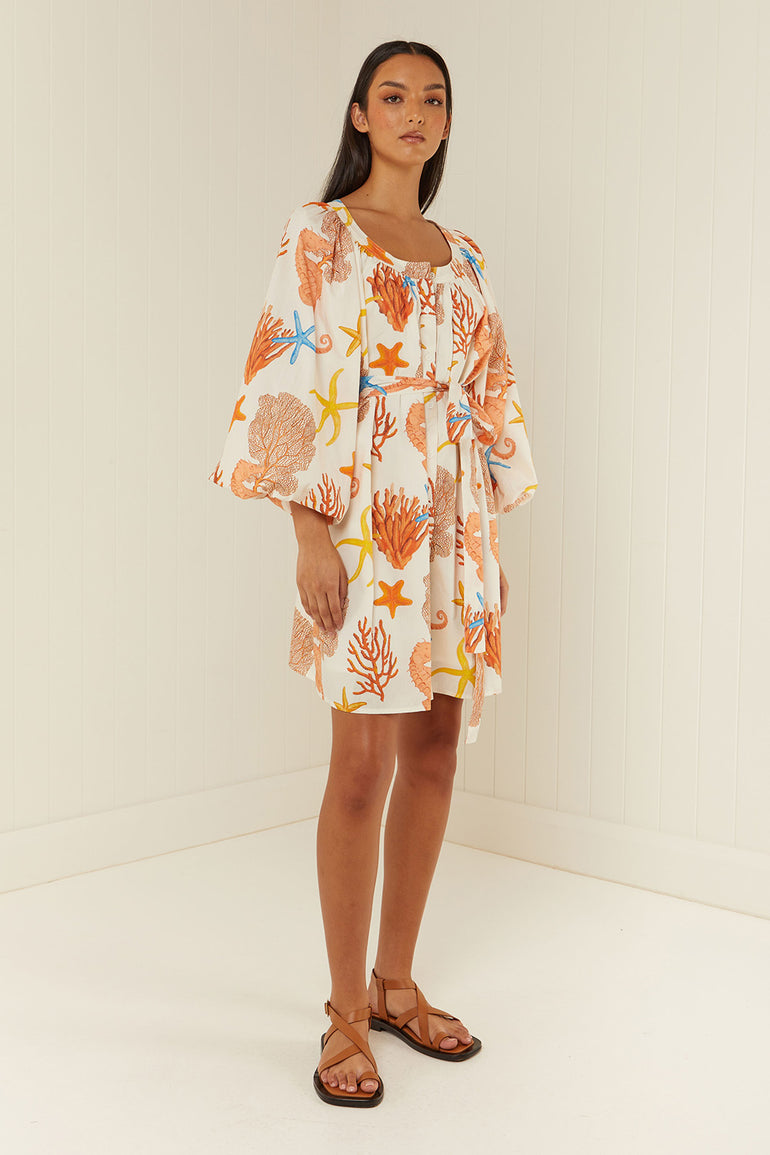 Palm Noosa Sardinia Dress Coral