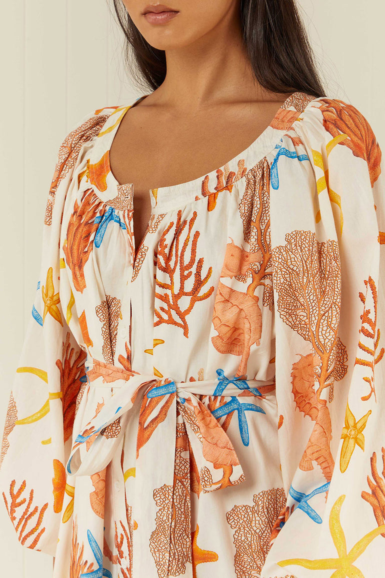Palm Noosa Sardinia Dress Coral