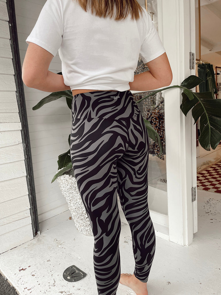 Anine Bing Blake Legging Zebra Print
