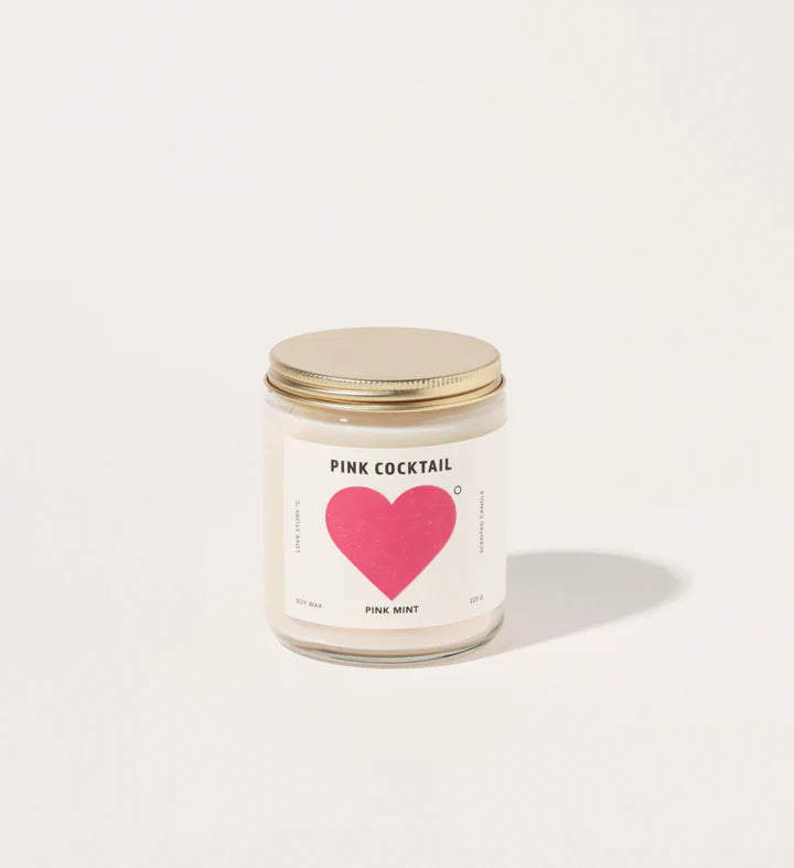 Pinkmint Pink Cocktail Soy Candle 220g