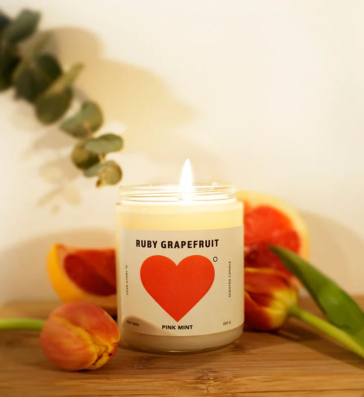 Pinkmint Ruby Grapefruit Soy Candle 220g