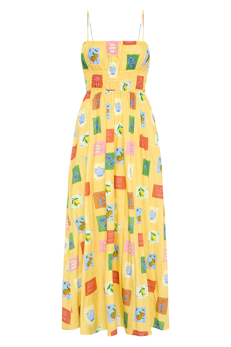 Palm Noosa West Dress Yellow Emblem