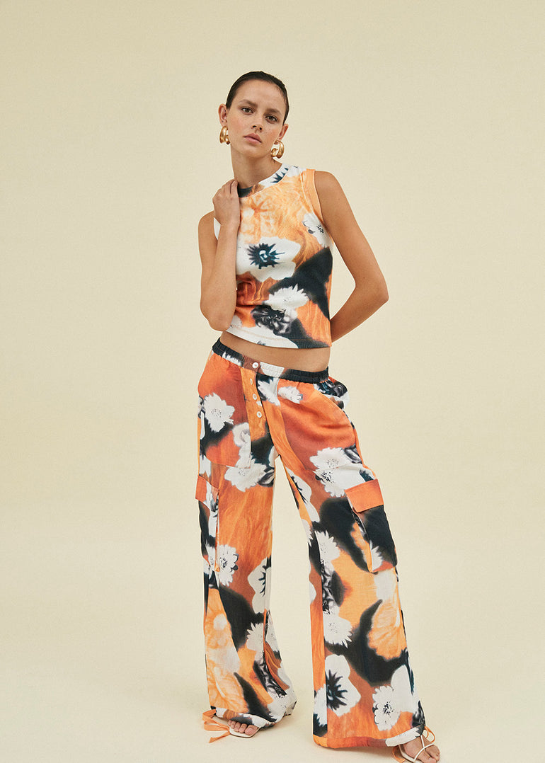 Kinga Csilla Smoky Daisy Cargo Pant