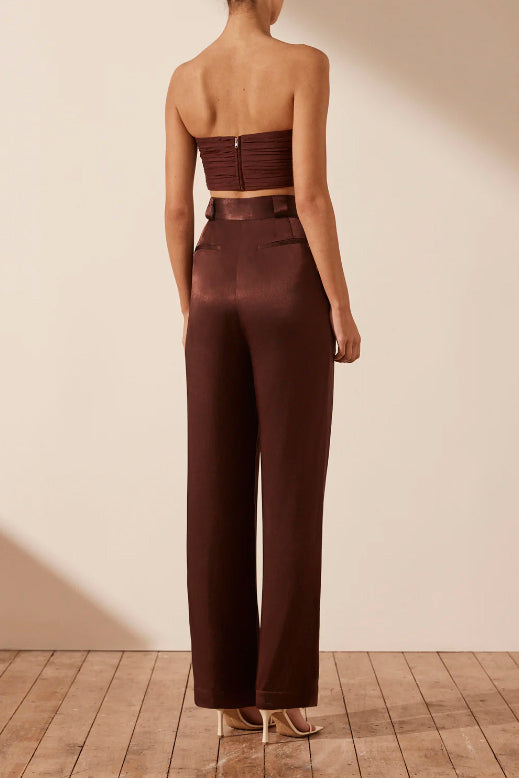 Shona Joy Lana Tailored Pant Cocoa