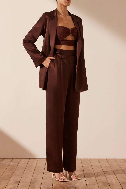 Shona Joy Lana Tailored Pant Cocoa