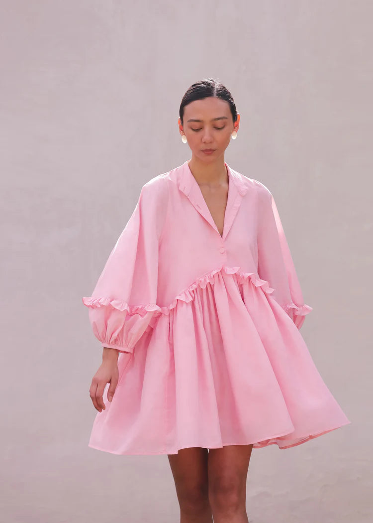 Morton Mac Ottilie Dress Bonica Rose
