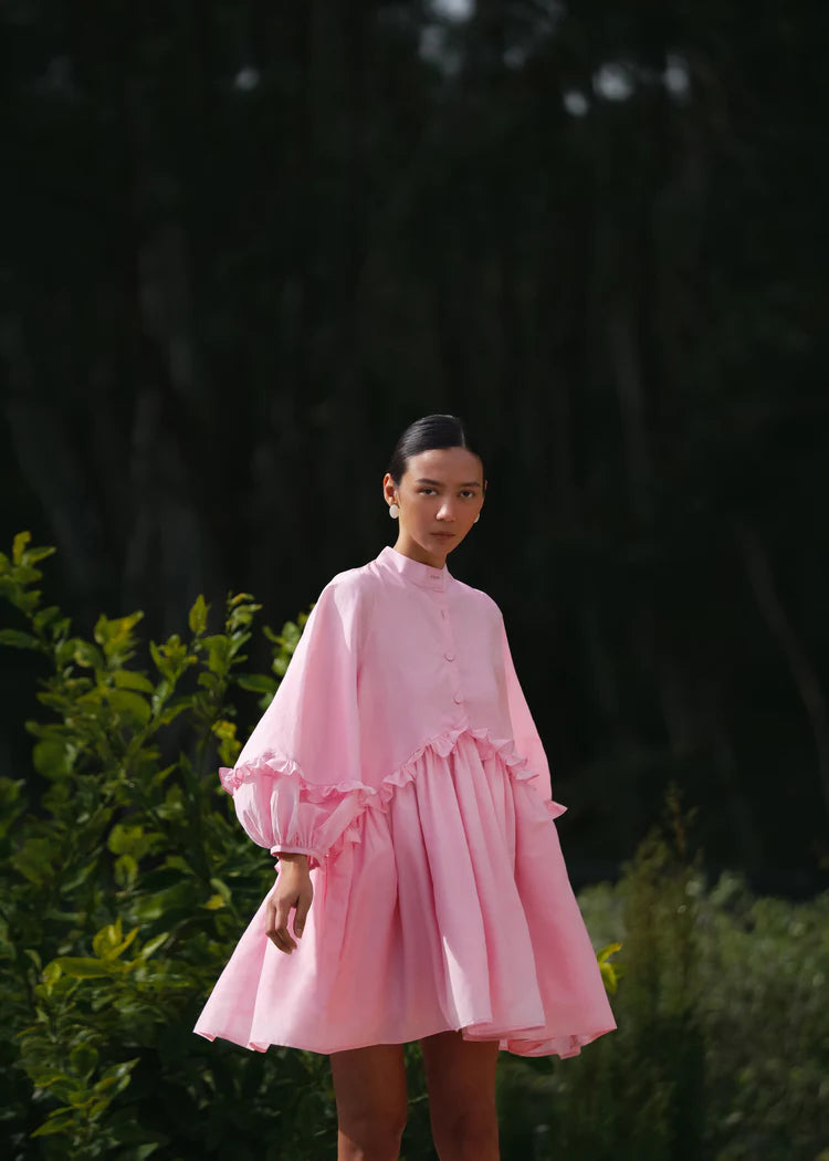 Morton Mac Ottilie Dress Bonica Rose