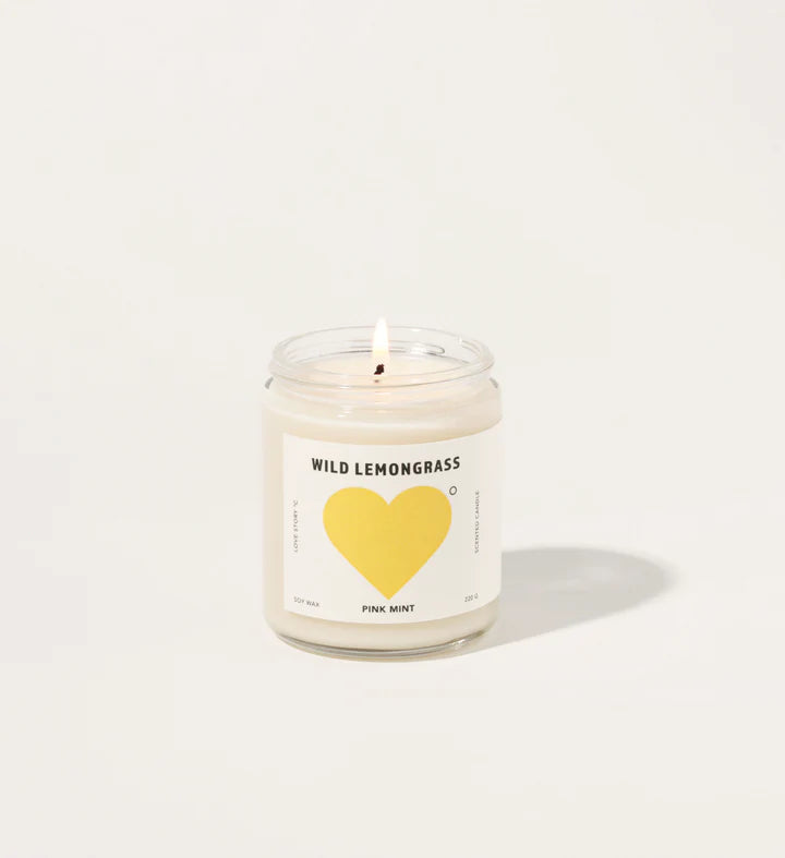 Pinkmint Wild Lemongrass Soy Candle 220g