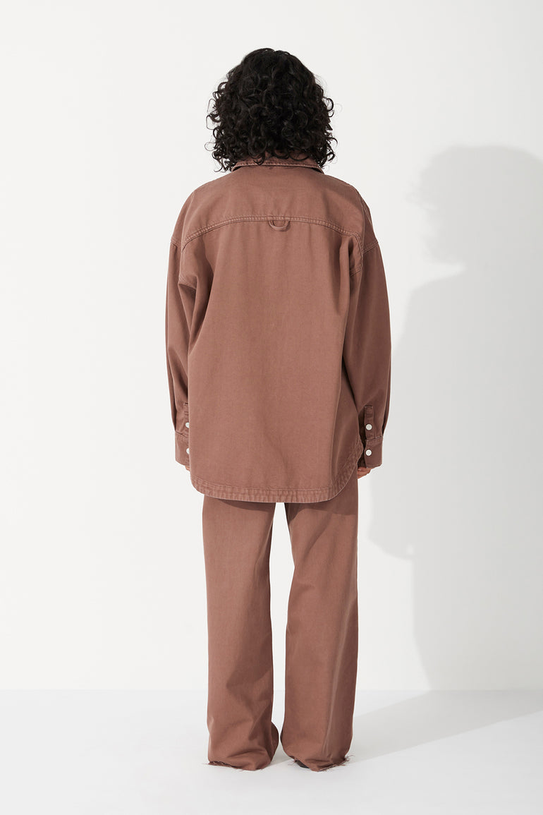 Zulu & Zephyr Chocolate Recycled Cotton Straight Leg Jean