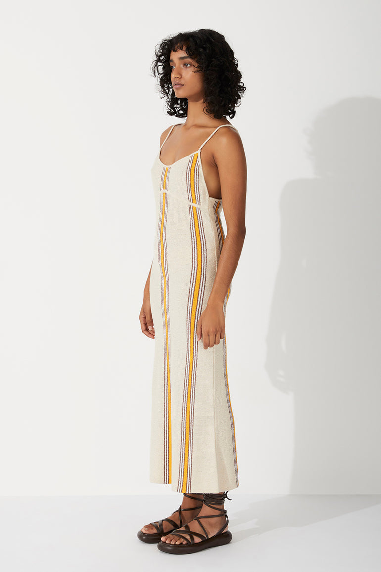 Zulu & Zephyr Cabana Stripe Organic Cotton Blend Knit Dress