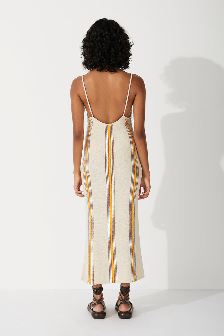 Zulu & Zephyr Cabana Stripe Organic Cotton Blend Knit Dress