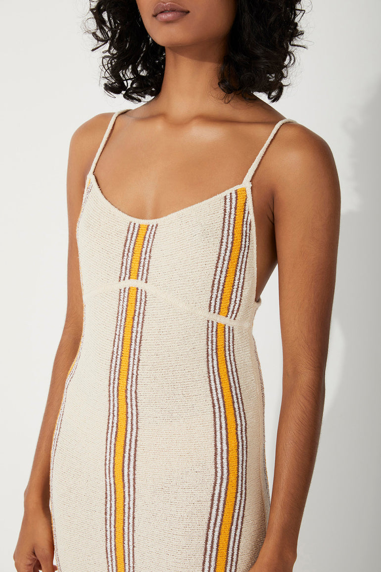 Zulu & Zephyr Cabana Stripe Organic Cotton Blend Knit Dress