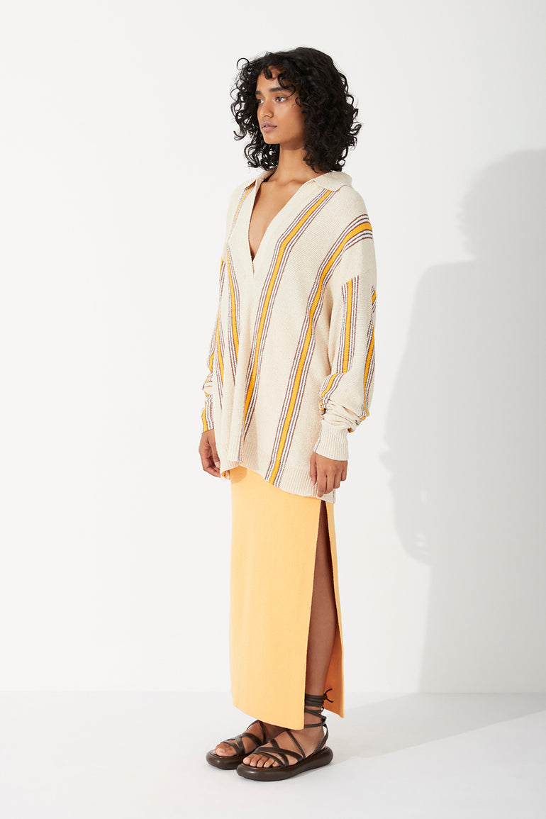 Zulu & Zephyr Mandarin Organic Cotton Blend Knit Skirt
