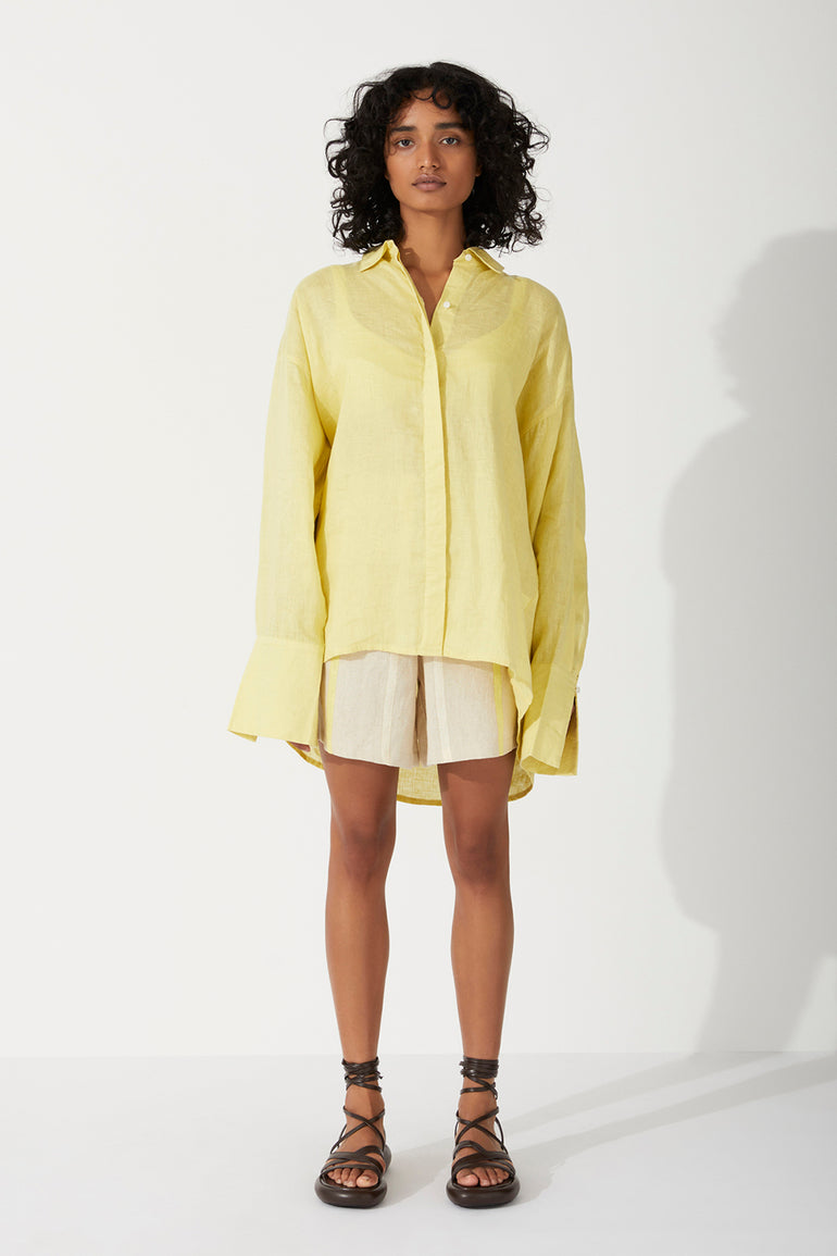 Zulu & Zephyr Citrus Linen Shirt