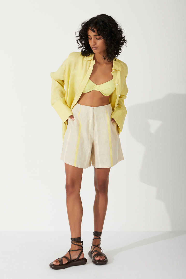 Zulu & Zephyr Citrus Linen Shirt