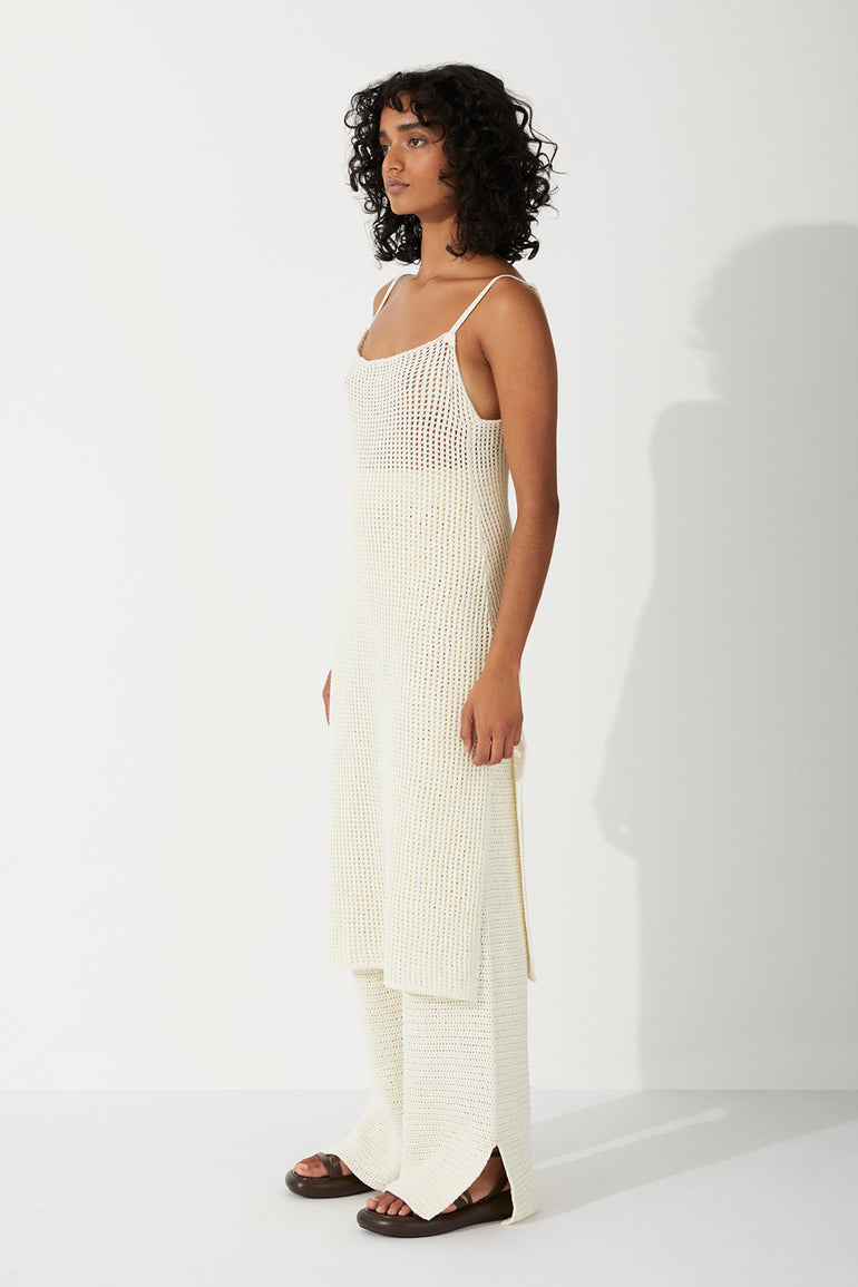 Zulu & Zephyr Milk Cotton Crochet Dress