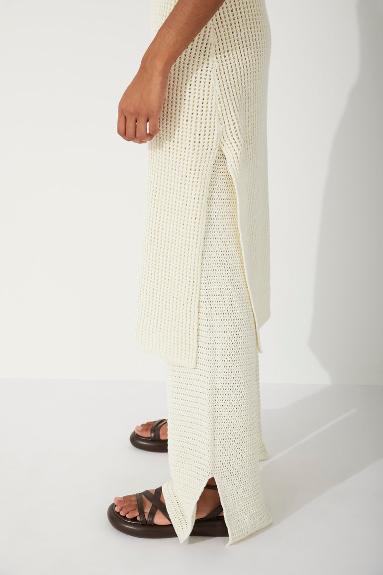 Zulu & Zephyr Milk Cotton Crochet Dress
