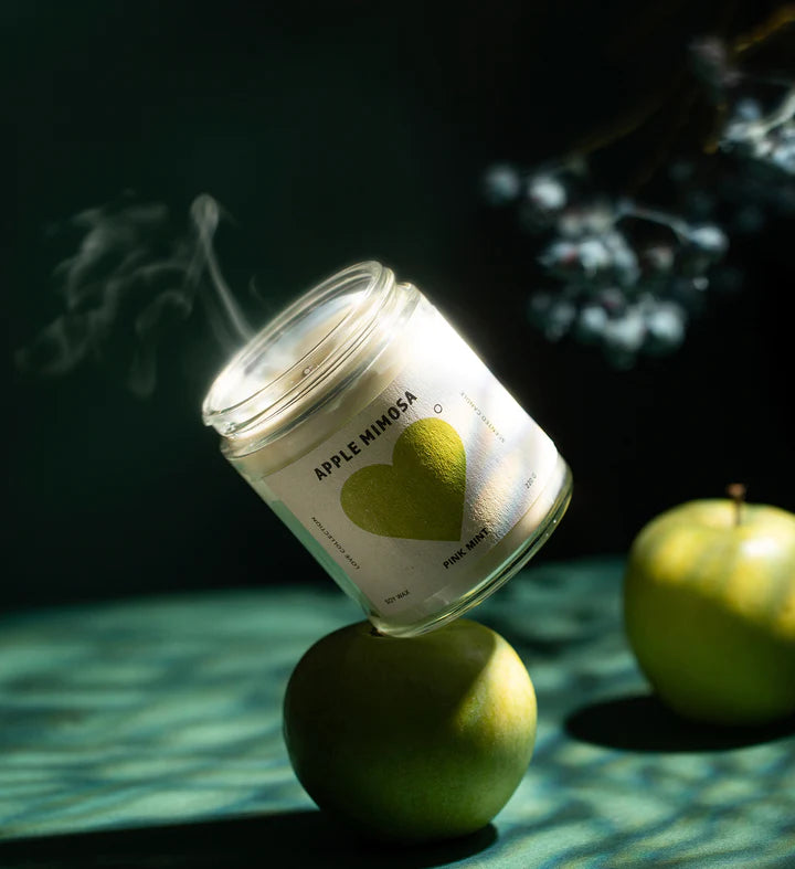 Pinkmint Apple Mimosa Soy Candle 220g