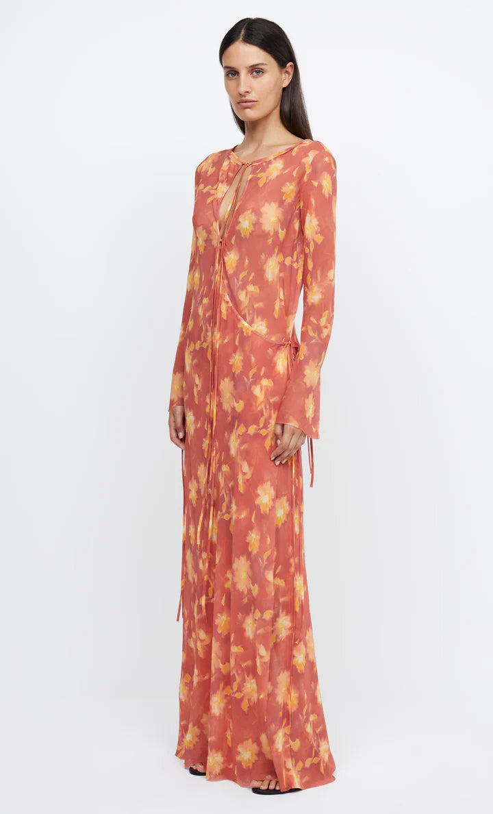 Bec & Bridge Azalea Wrap L/S Maxi Dress Lumen Floral