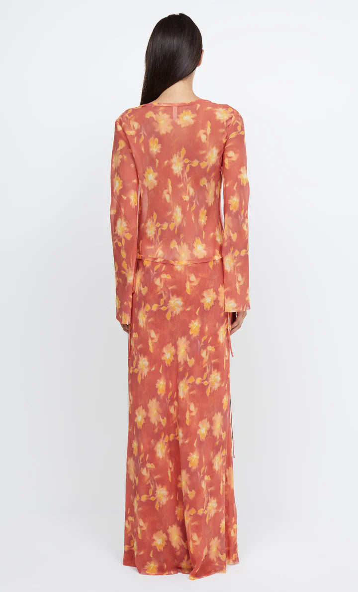 Bec & Bridge Azalea Wrap L/S Maxi Dress Lumen Floral
