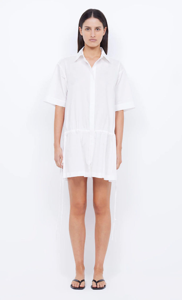 Bec & Bridge Lennox Shirt Mini Dress Ivory