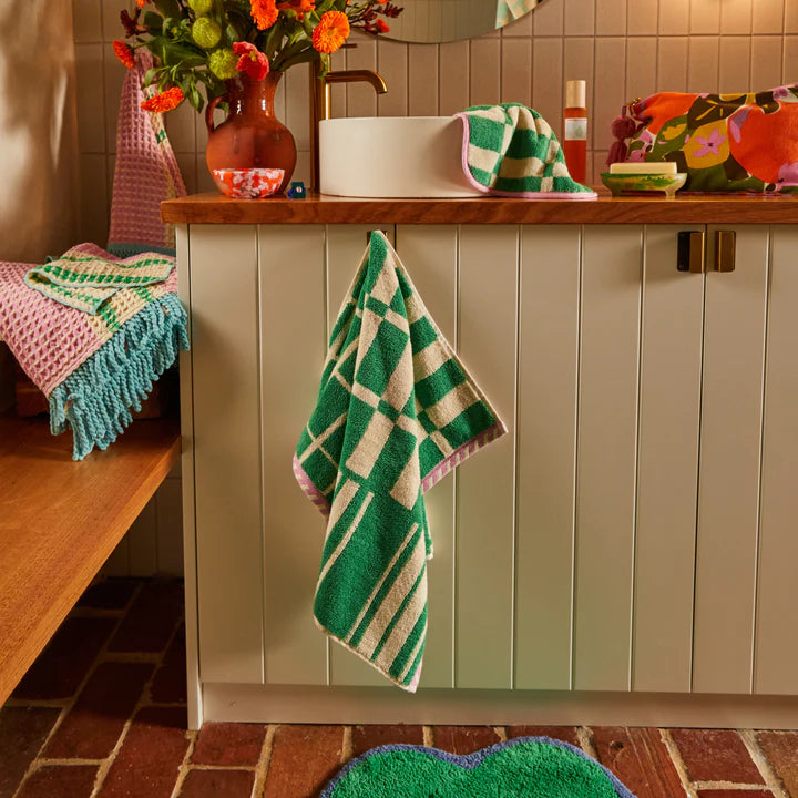 Sage X Clare Fresno Hand Towel Spearmint