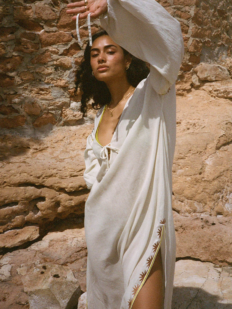 Soleil Soleil Andre Dress Helios Embroidery