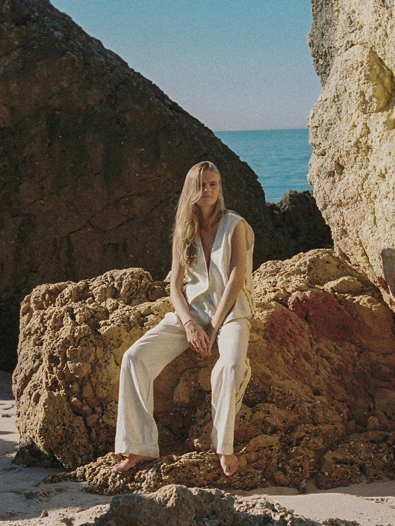 Soleil Soleil Celine Pants Helios Embroidery