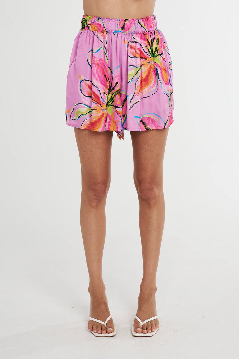 Summi Summi Elastic Shorts Lilac Lily