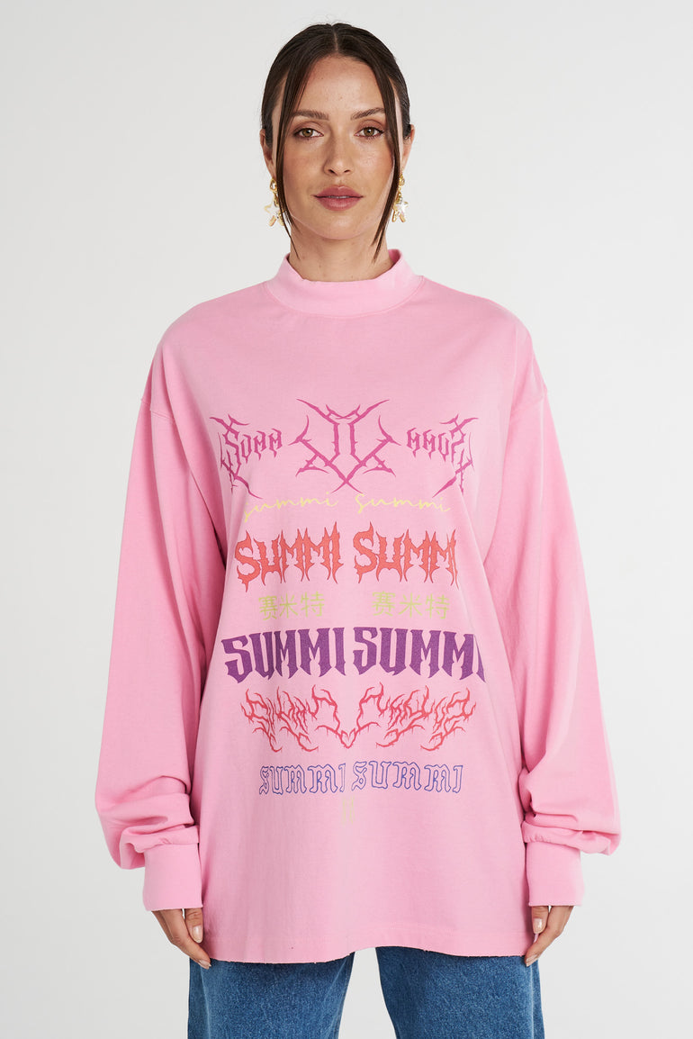 Summi Summi LS Band Tee Pink