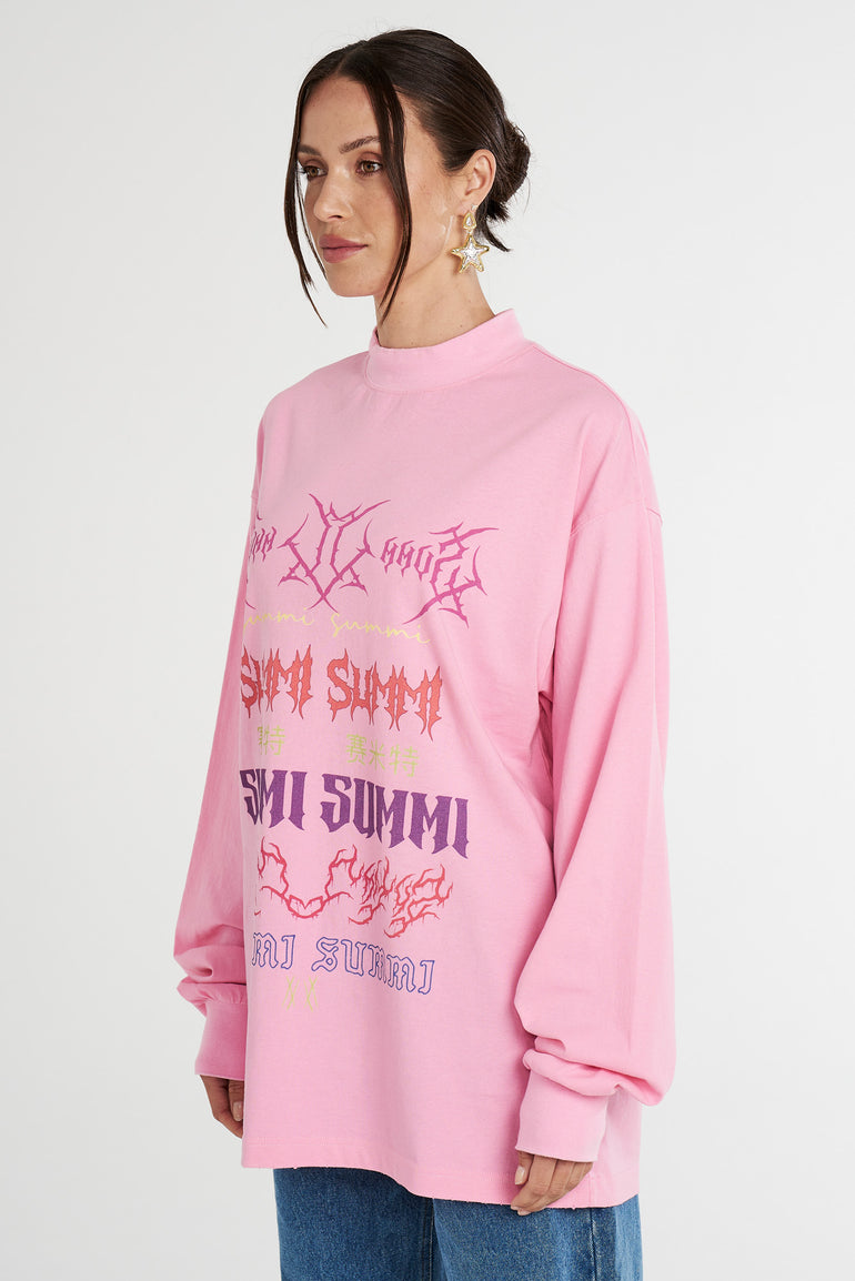 Summi Summi LS Band Tee Pink