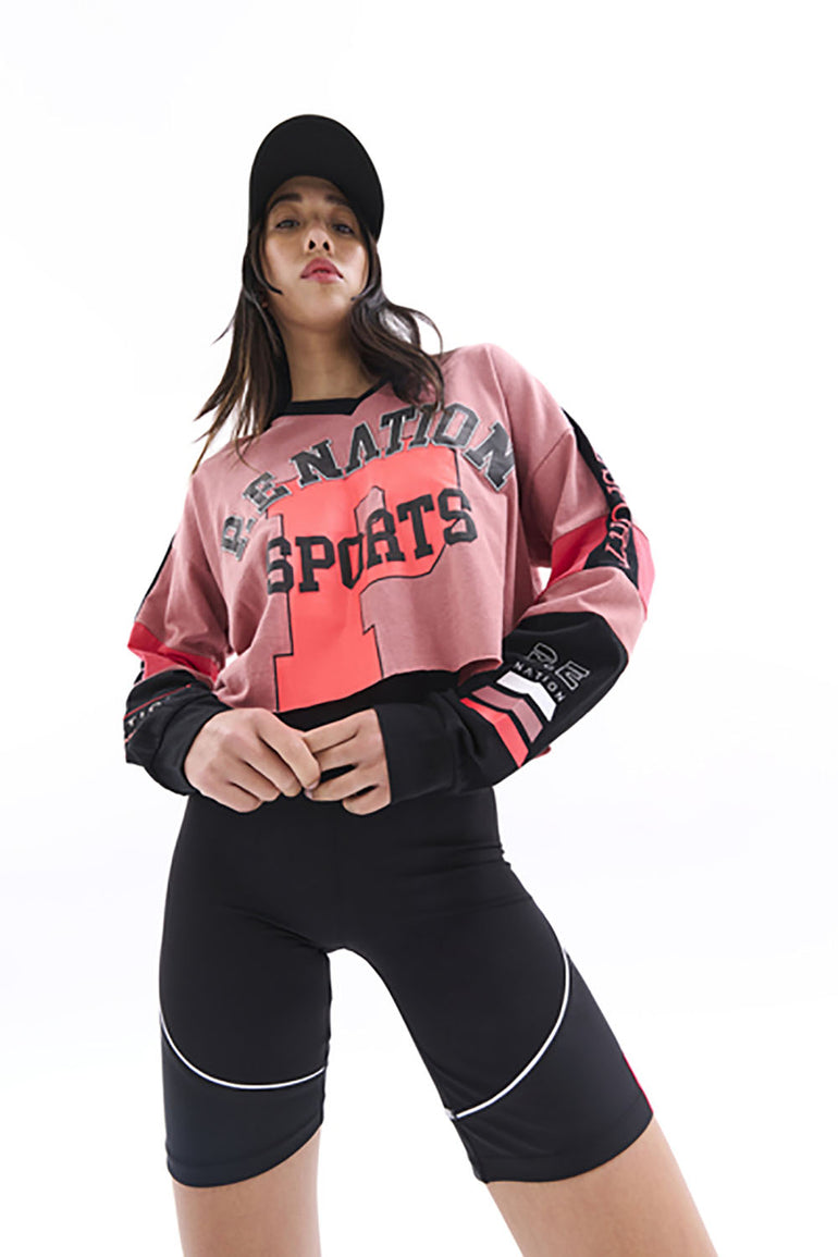 PE Nation Verbena LS Tee Canyon Rose