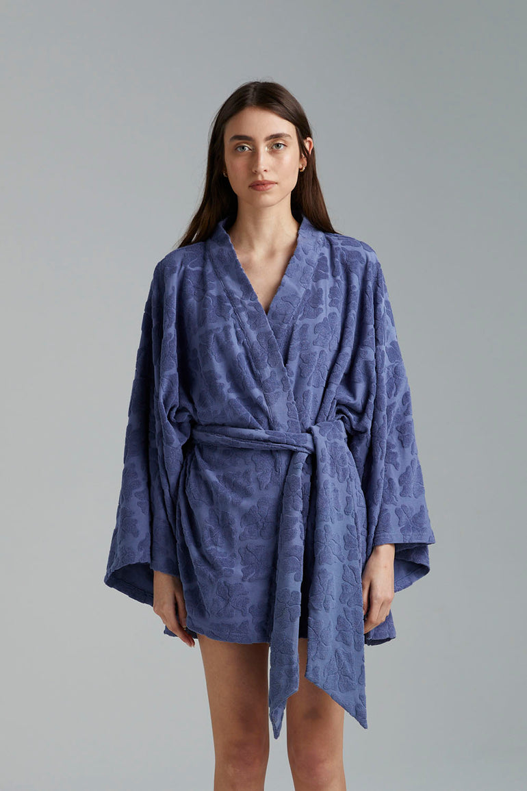 Summi Summi Terry Robe Blu