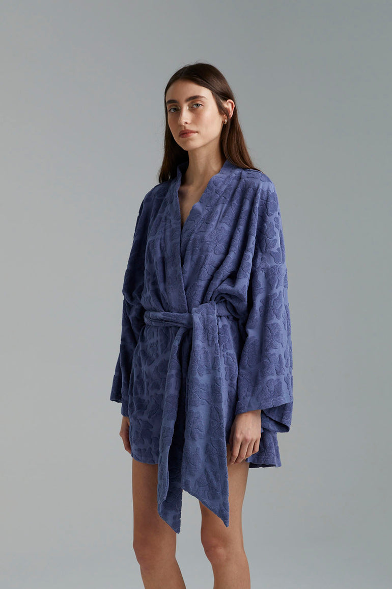 Summi Summi Terry Robe Blu