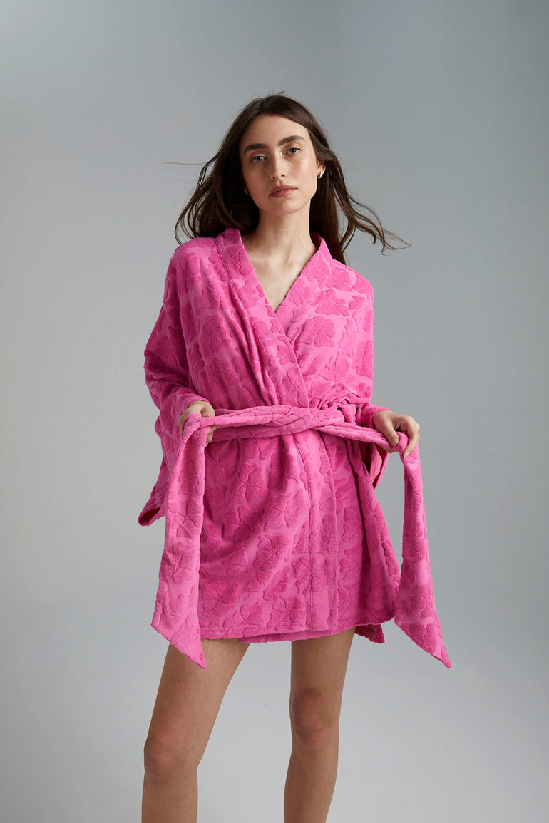 Summi Summi Terry Robe Pink