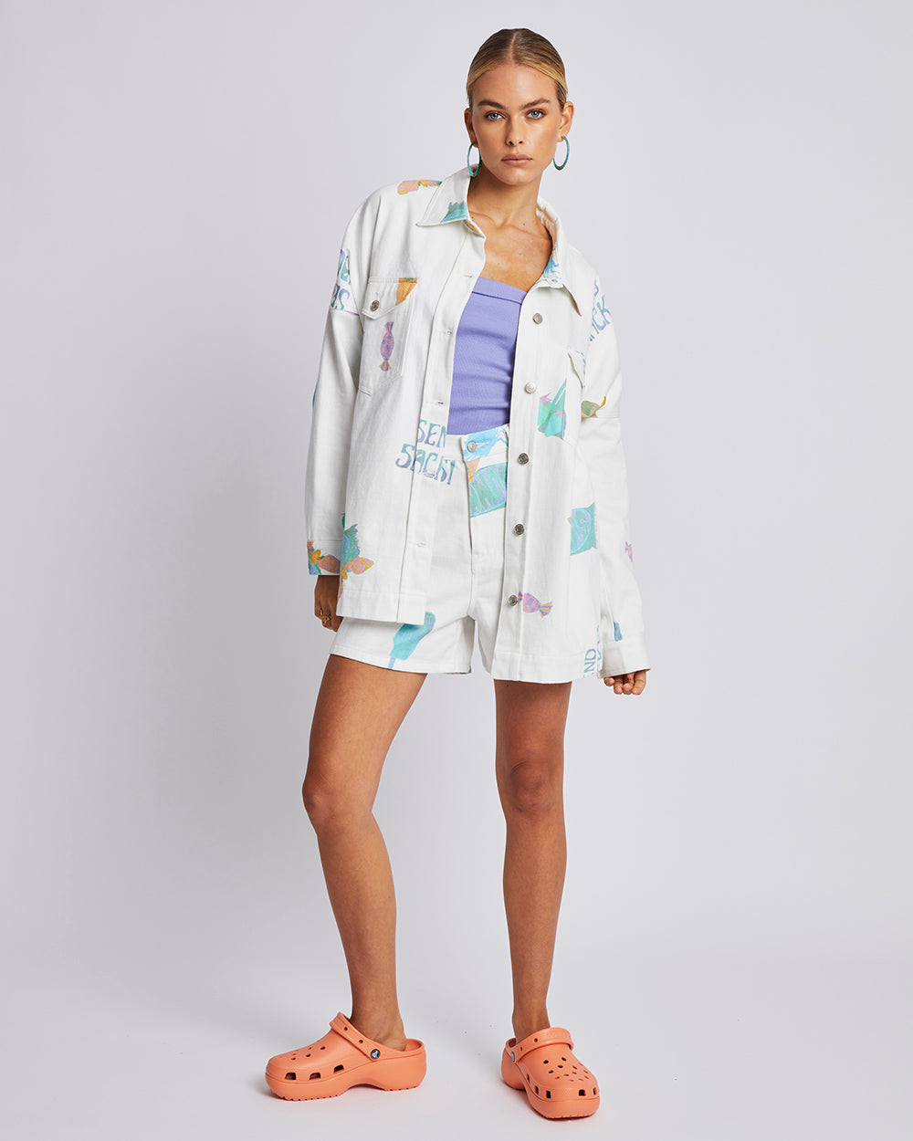 Summi Summi Denim Jacket Send Snacks