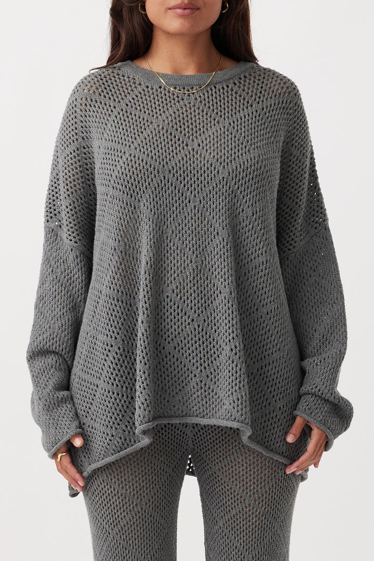 Arcaa Ezra Sweater Dark Grey Marle