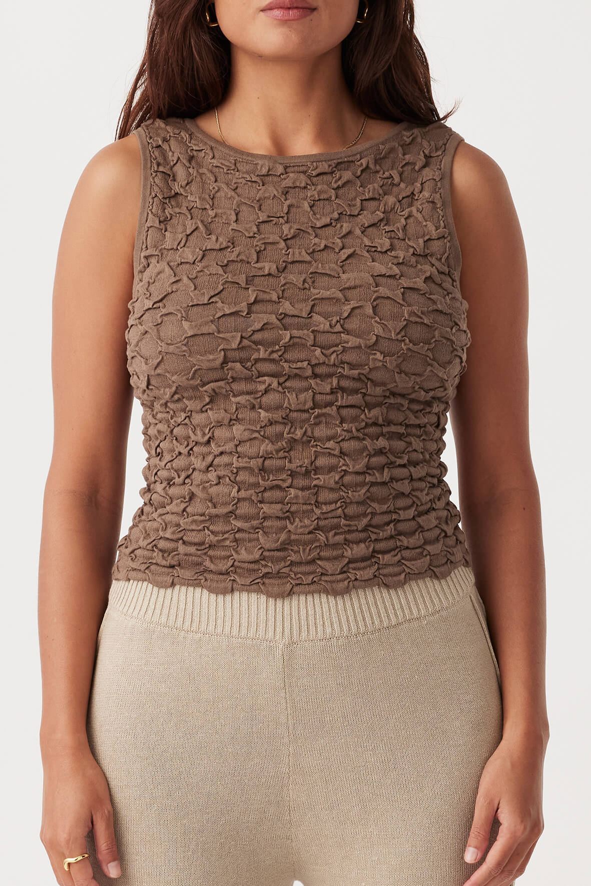 Arcaa Mila Organic Cotton Tank Cacao