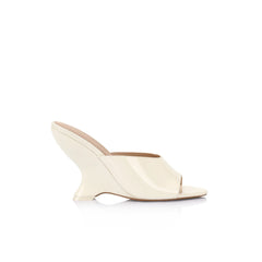 Lana Wilkinson Martha Wedge White Patent Leather