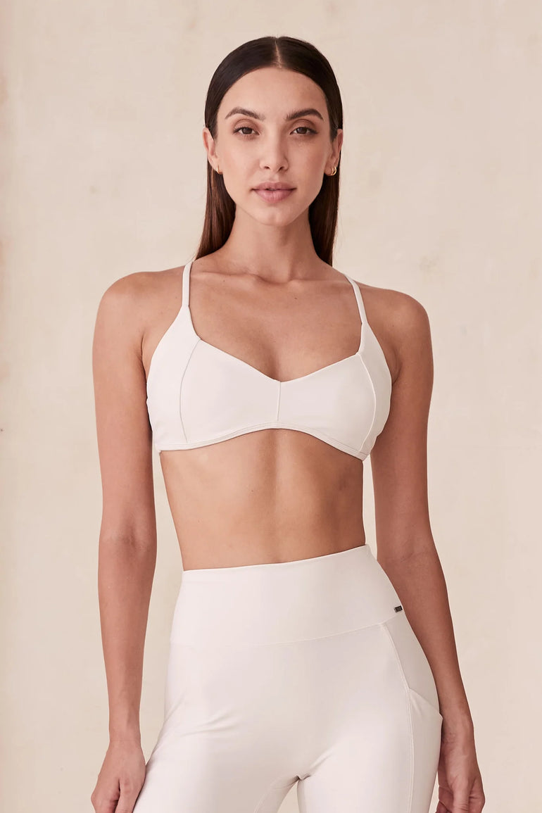 108 Sportif Enes Sculpting Sports Bralette Stone