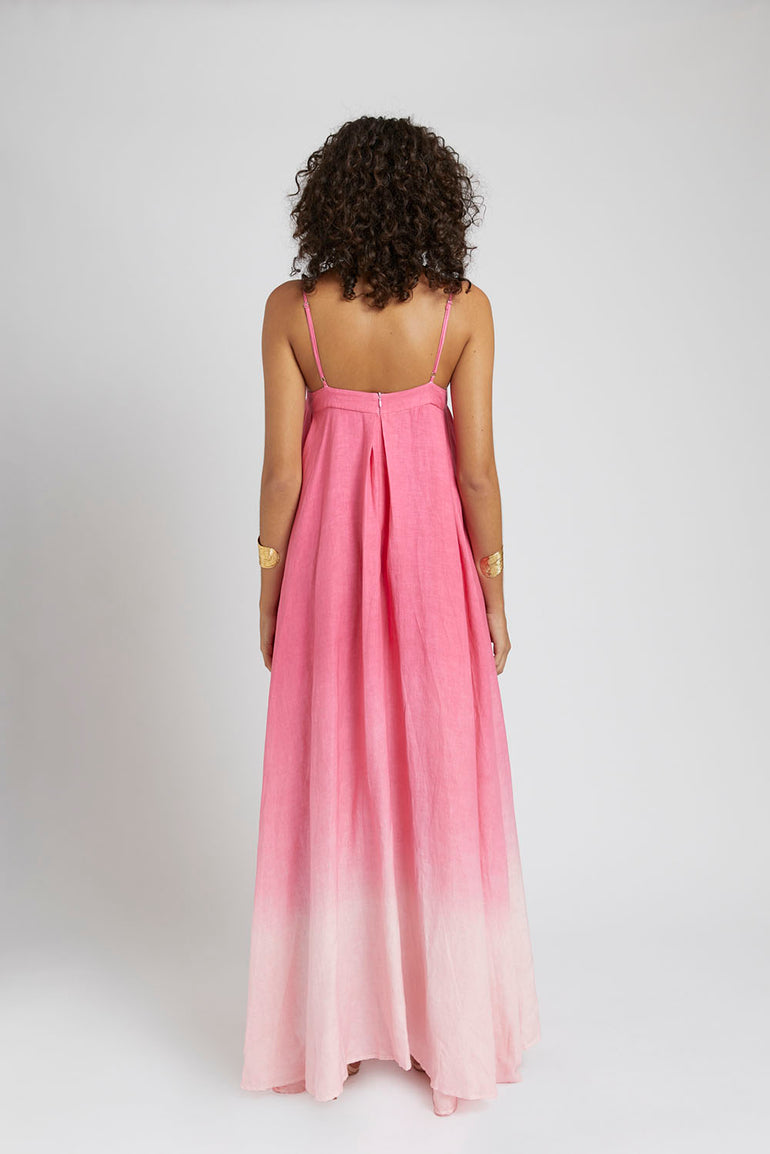 Summi Summi Bloom Maxi Dress Pink Fade