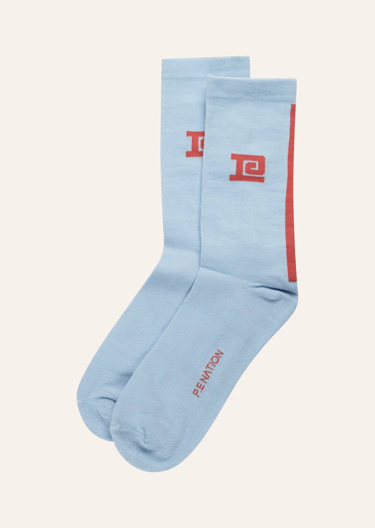 PE Nation Medley Sock Ice Blue