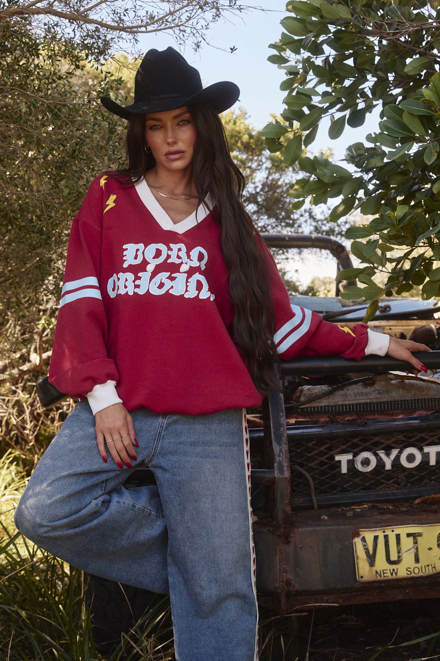 Sabbi The Born Original Jumper Maroon Sky