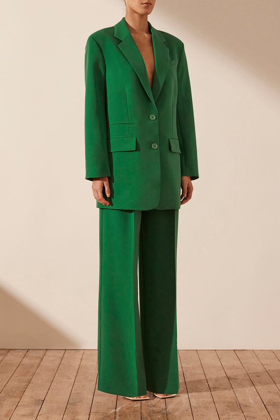 Shona Joy Irena Oversized Blazer Tree Green