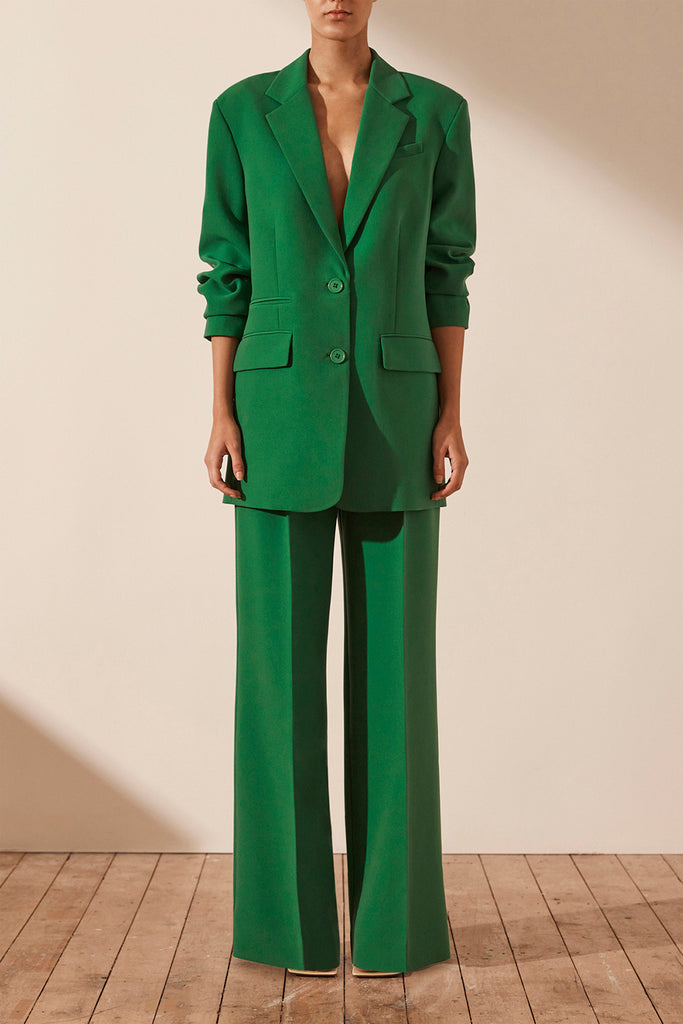 Shona Joy Irena Oversized Blazer Tree Green