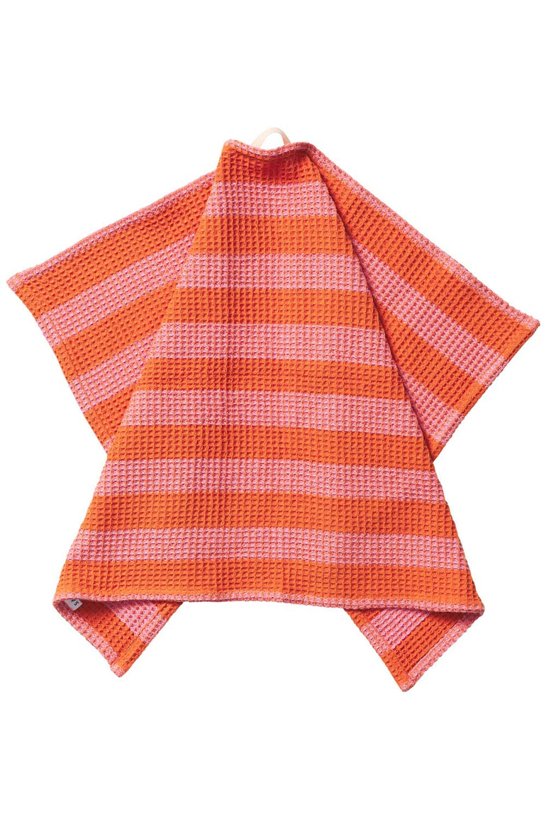 Sage X Clare Zelia Stripe Tea Towel Cosmos
