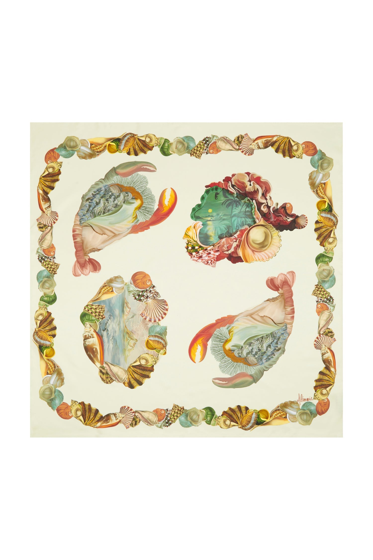 Alemais Opal Silk Scarf