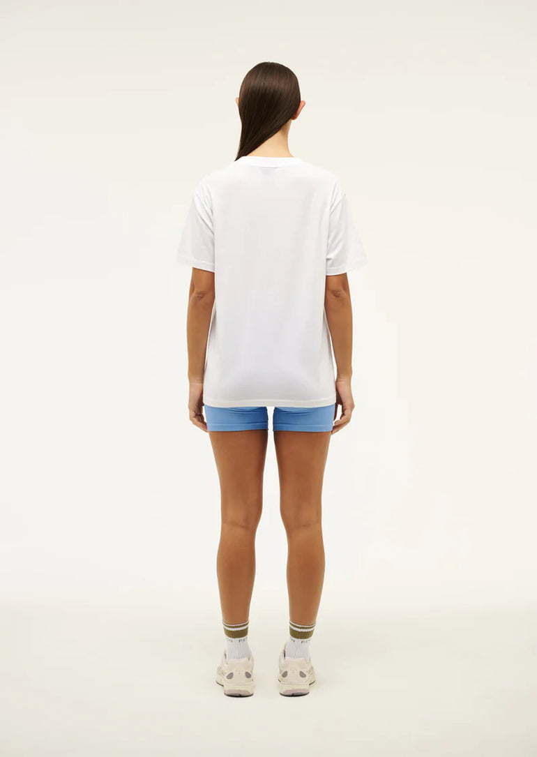 PE Nation Aero SS Tee White Cornflower Blue